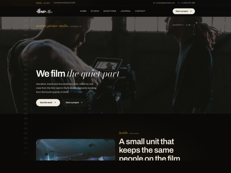 Filmmaker Production Studio