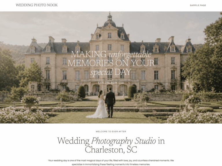 Wedding Photography Nook